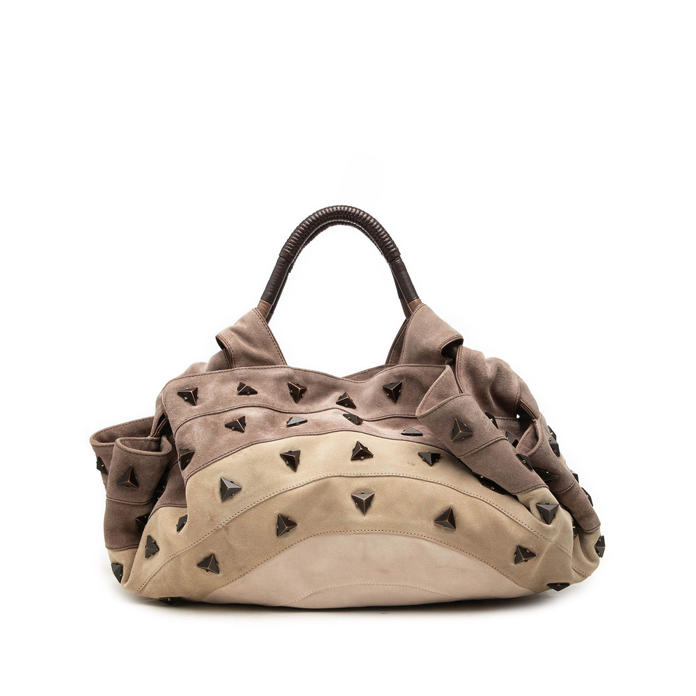 Pre-Loved LOEWE Studded Suede Aire Handbag